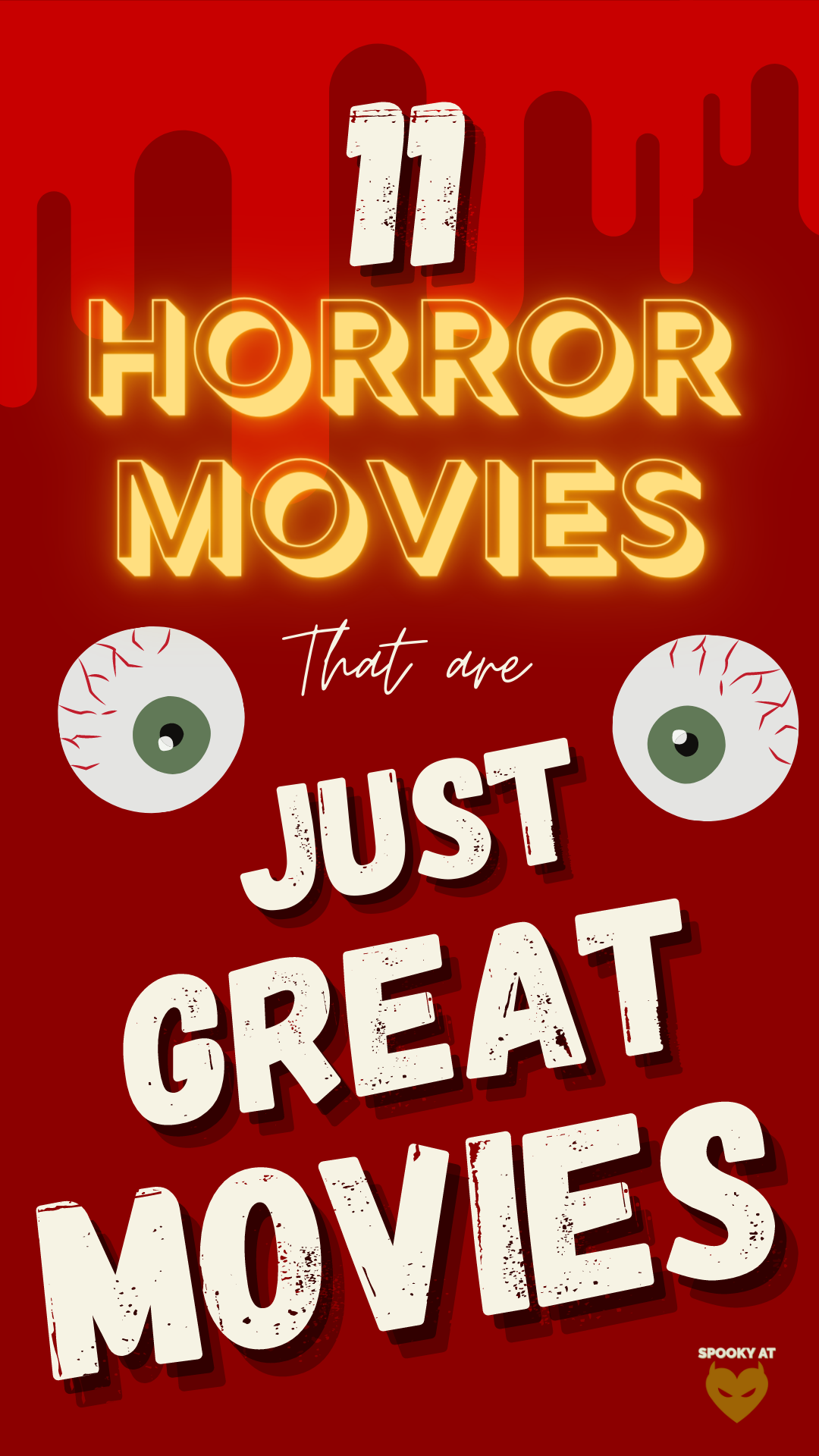 genuinely great horror movies - Pinterest pin