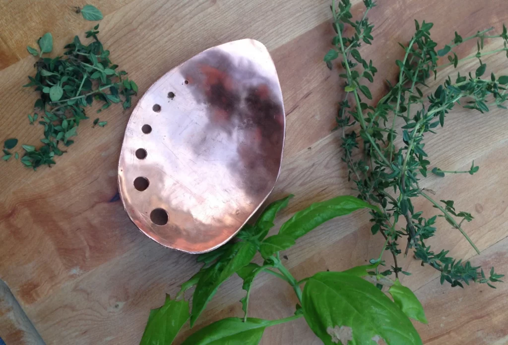 Gorgeous copper herb stripper for your witchy kitchen